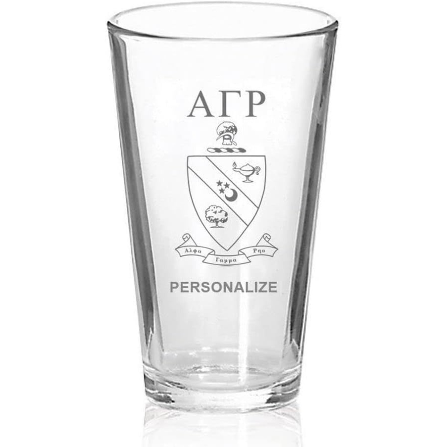 image:imageGreekgear Alpha Gamma Rho Mixing Glass Transparent