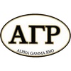 Alpha Gamma Rho Euro Decal Oval Sticker