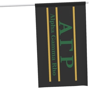 Alpha Gamma Rho Greek Letter Flag