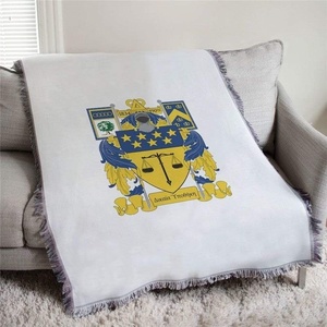 Delta Upsilon DU Full Color Crest Afghan Blanket Throw