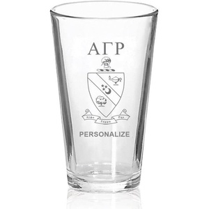 Greekgear Alpha Gamma Rho Mixing Glass Transparent