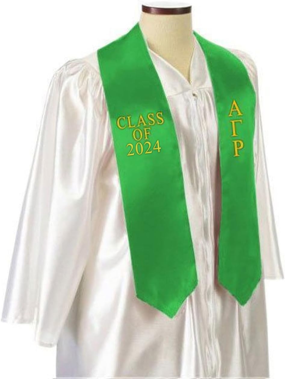 image:imageGreekgear Alpha Gamma Rho Embroidered Graduation Sash Stole