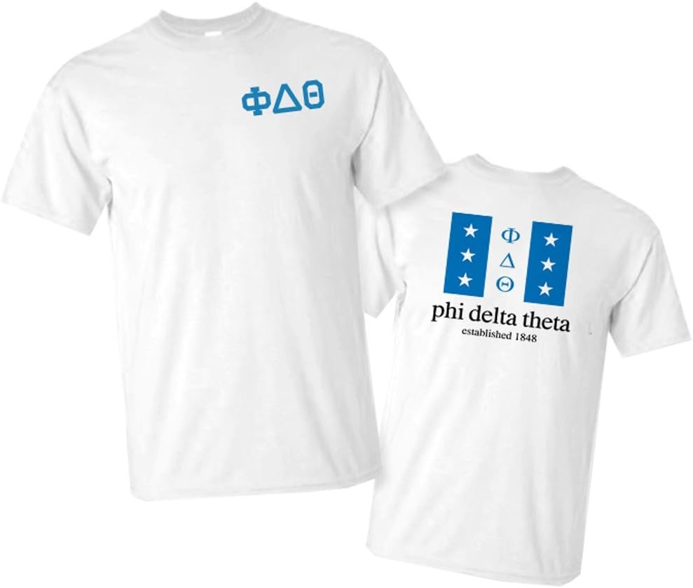 image:imagePhi Delta Theta Flag TShirt XXXLarge White