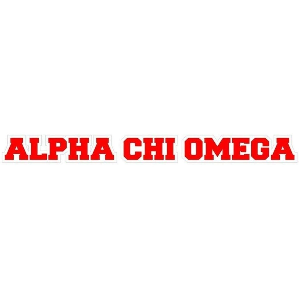 image:imageAlpha Chi Omega Long Window Sticker