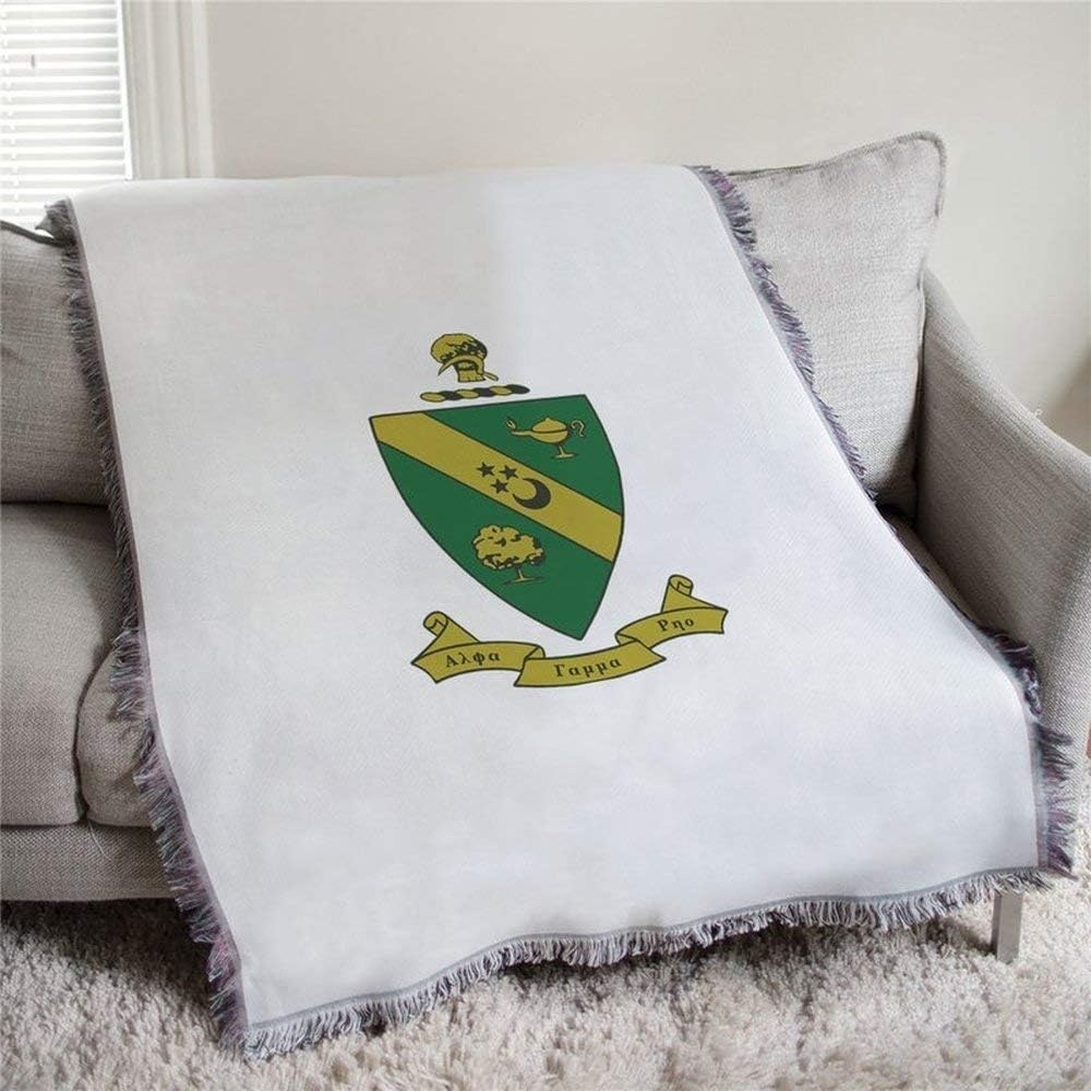 image:imageAlpha Gamma Rho Full Color Crest Afghan Blanket Throw