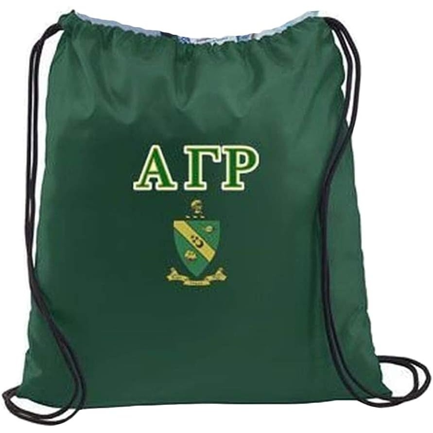 image:imageGreekgear Alpha Gamma Rho Crest Shield Cinch Sack