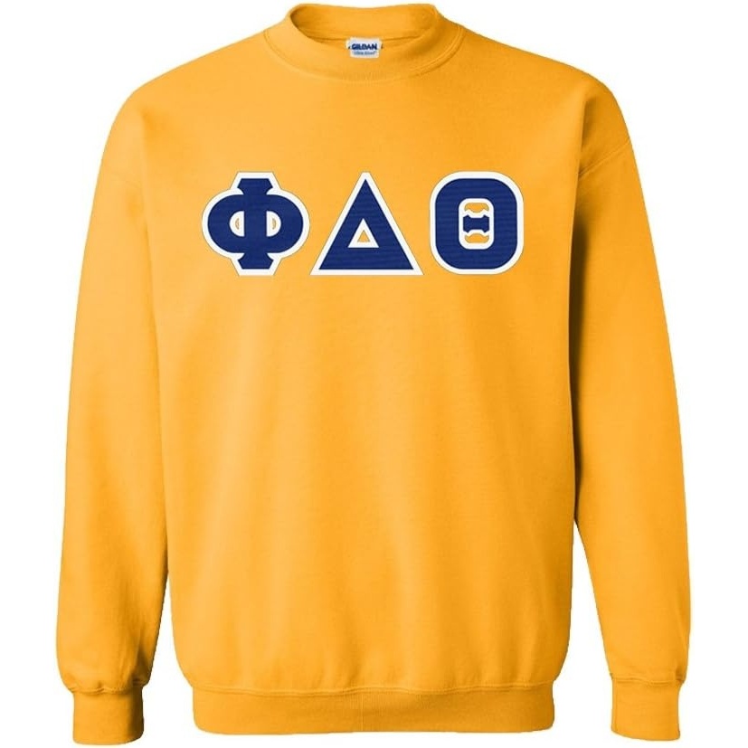 image:imageGreekgear Phi Delta Theta Lettered CrewneckAthletic Gold
