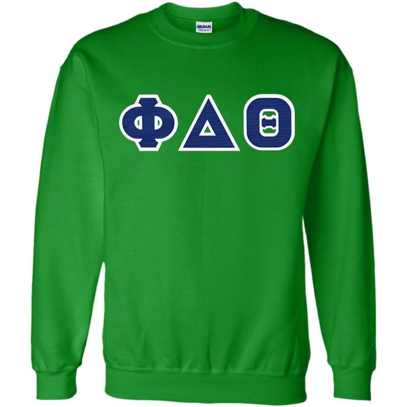 image:imageGreekgear Phi Delta Theta Lettered CrewneckIrish Green