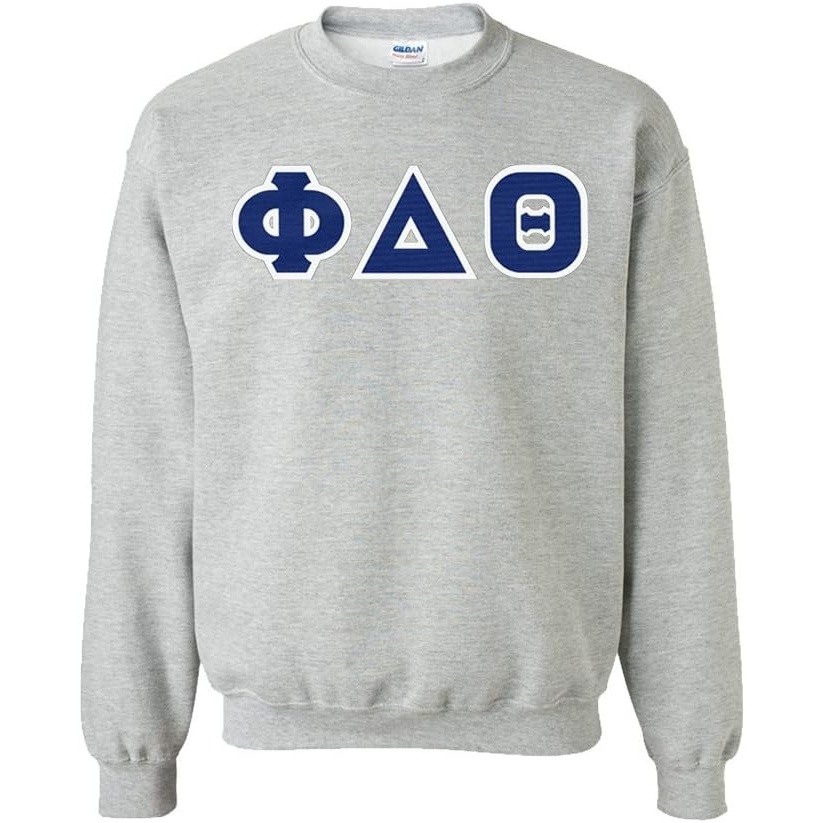 image:imageGreekgear Phi Delta Theta Lettered CrewneckLight Grey