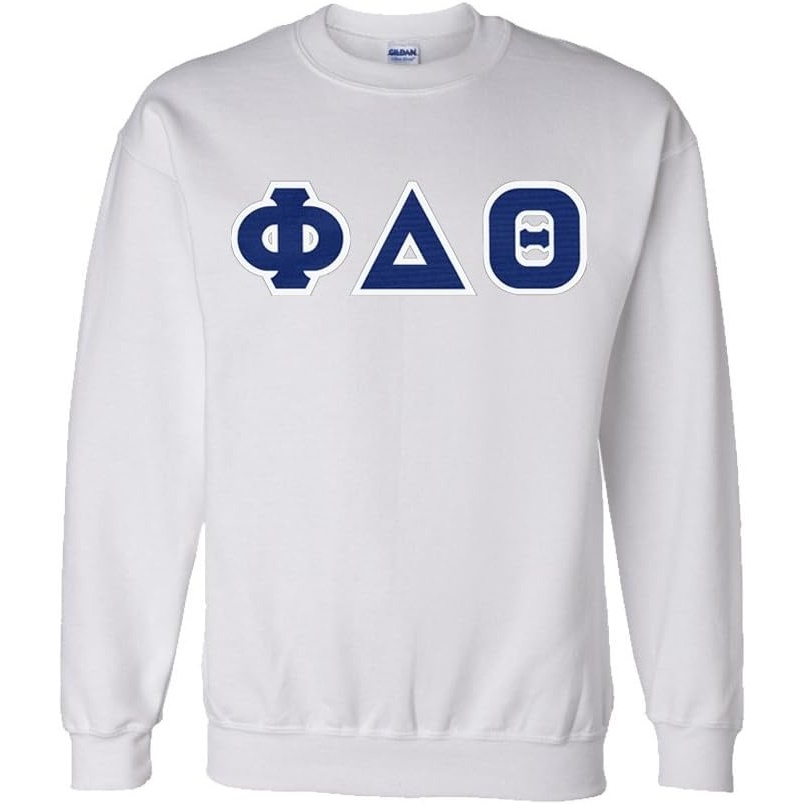 image:imageGreekgear Phi Delta Theta Lettered CrewneckWhite