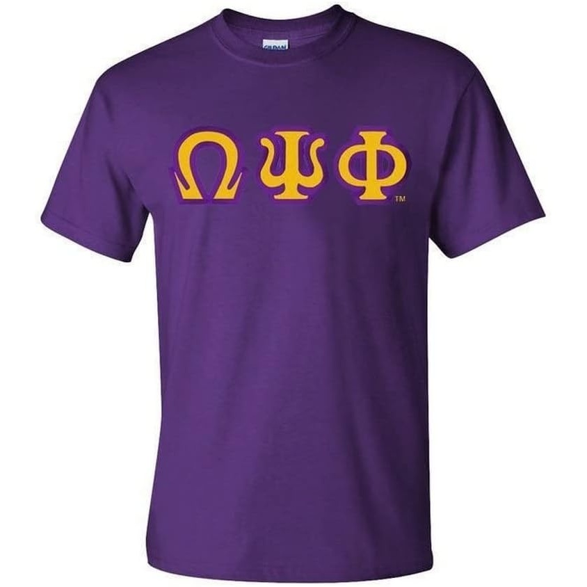image:imageOmega Psi Phi Custom Twill Short Sleeve TShirt1 Purple