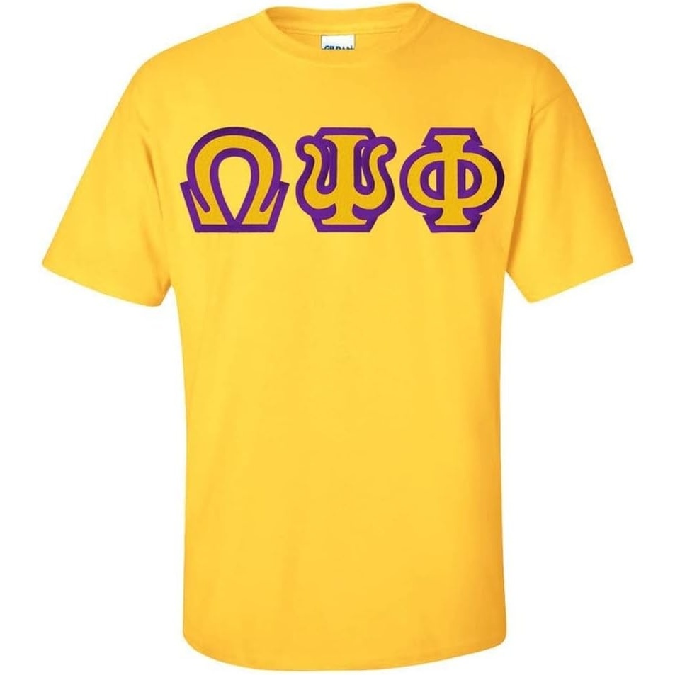 image:imageOmega Psi Phi Custom Twill Short Sleeve TShirtGold