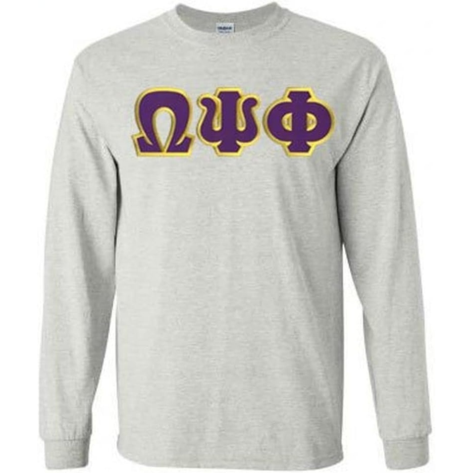 image:imageOmega Psi Phi Lettered Long SleeveLight Grey