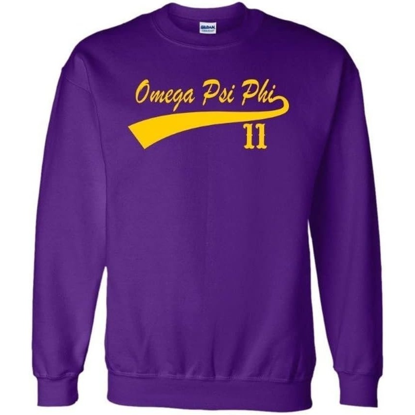 image:imageOmega Psi Phi Tail Crewneck SweatshirtsPurple