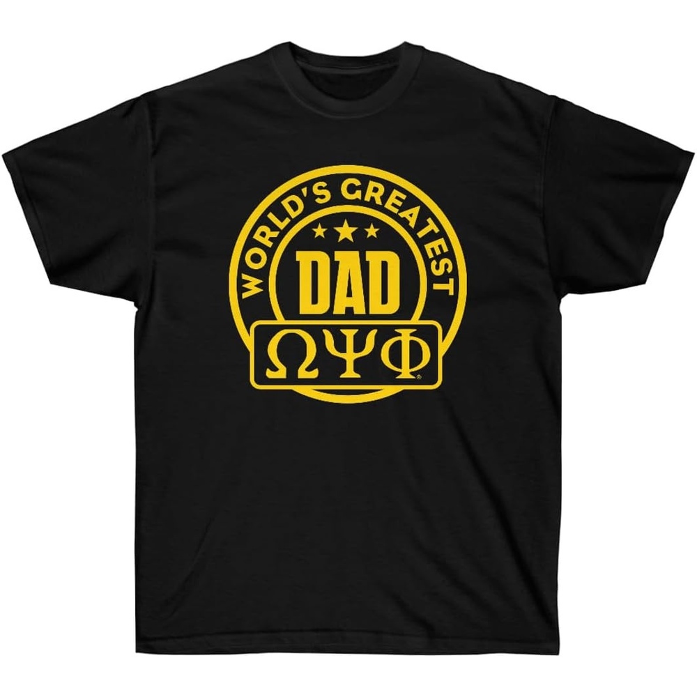 image:imageOmega Psi Phi Worlds Greatest Father TShirtBlack