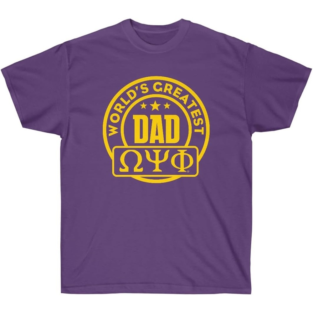 image:imageOmega Psi Phi Worlds Greatest Father TShirtPurple