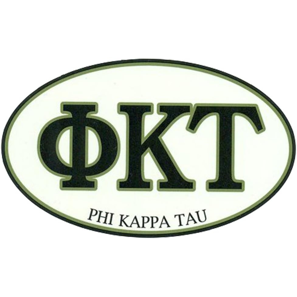 image:imagePhi Kappa Tau Euro Decal Oval Sticker