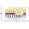 Omega Psi Phi Year License Plates