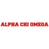 Alpha Chi Omega Long Window Sticker