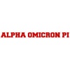Alpha Omicron Pi AOII Long Window Sticker