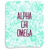 Greekgear Alpha Chi Omega Floral Sherpa Lap Blanket