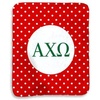 Greekgear Alpha Chi Omega Polka Dots Sherpa Lap Blanket