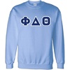 Greekgear Phi Delta Theta Lettered Crewneck(Light Blue)