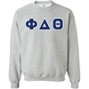 Greekgear Phi Delta Theta Lettered Crewneck(Light Grey)