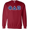 Greekgear Phi Delta Theta Lettered Crewneck(Maroon)