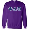 Greekgear Phi Delta Theta Lettered Crewneck(Purple)