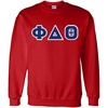Greekgear Phi Delta Theta Lettered Crewneck(Red)