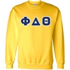Greekgear Phi Delta Theta Lettered Crewneck(Yellow)