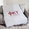 Greekgear Phi Kappa Tau Letters Afghan Blanket Throw