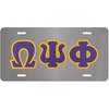 Omega PSI PHI Lettered License Covers