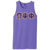 Omega Psi Phi Lettered Tank Top(Amethyst)