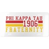 Phi Kappa Tau Year License Plates