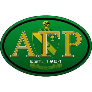 Alpha Gamma Rho Color Oval Decal