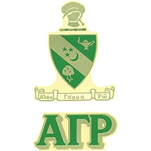 Alpha Gamma Rho Crest Decal Multicolored