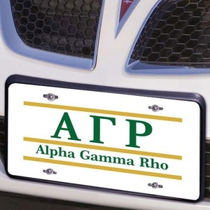 Alpha Gamma Rho Lettered Lines License Cover