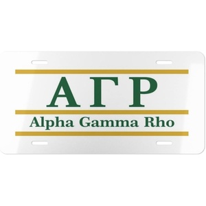 Alpha Gamma Rho Lettered Lines License Covers