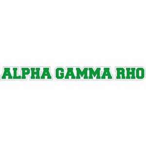 Alpha Gamma Rho Long Window Sticker