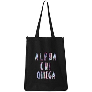 Greekgear Alpha Chi Omega Jumbo All In Tote Bag