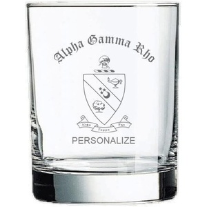 Greekgear Alpha Gamma Rho Old Style Glass Transparent