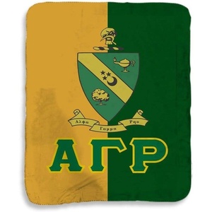 Greekgear Alpha Gamma Rho Two Tone Sherpa Lap Blanket