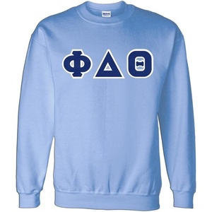 Greekgear Phi Delta Theta Lettered Crewneck(Light Blue)