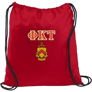 Greekgear Phi Kappa Tau Crest Shield Cinch Sack