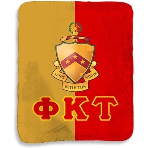 Greekgear Phi Kappa Tau Two Tone Sherpa Lap Blanket
