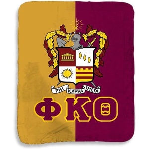 Greekgear Phi Kappa Theta Two Tone Sherpa Lap Blanket