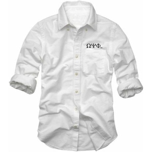 Omega Psi Phi Classic Oxford(White/ Light Stone)