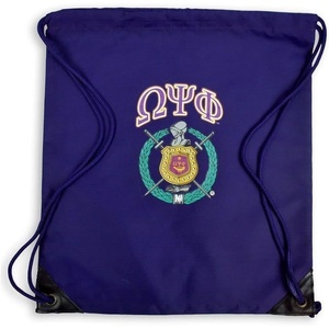 Omega Psi Phi Crest – Shield Cinch Sack Purple